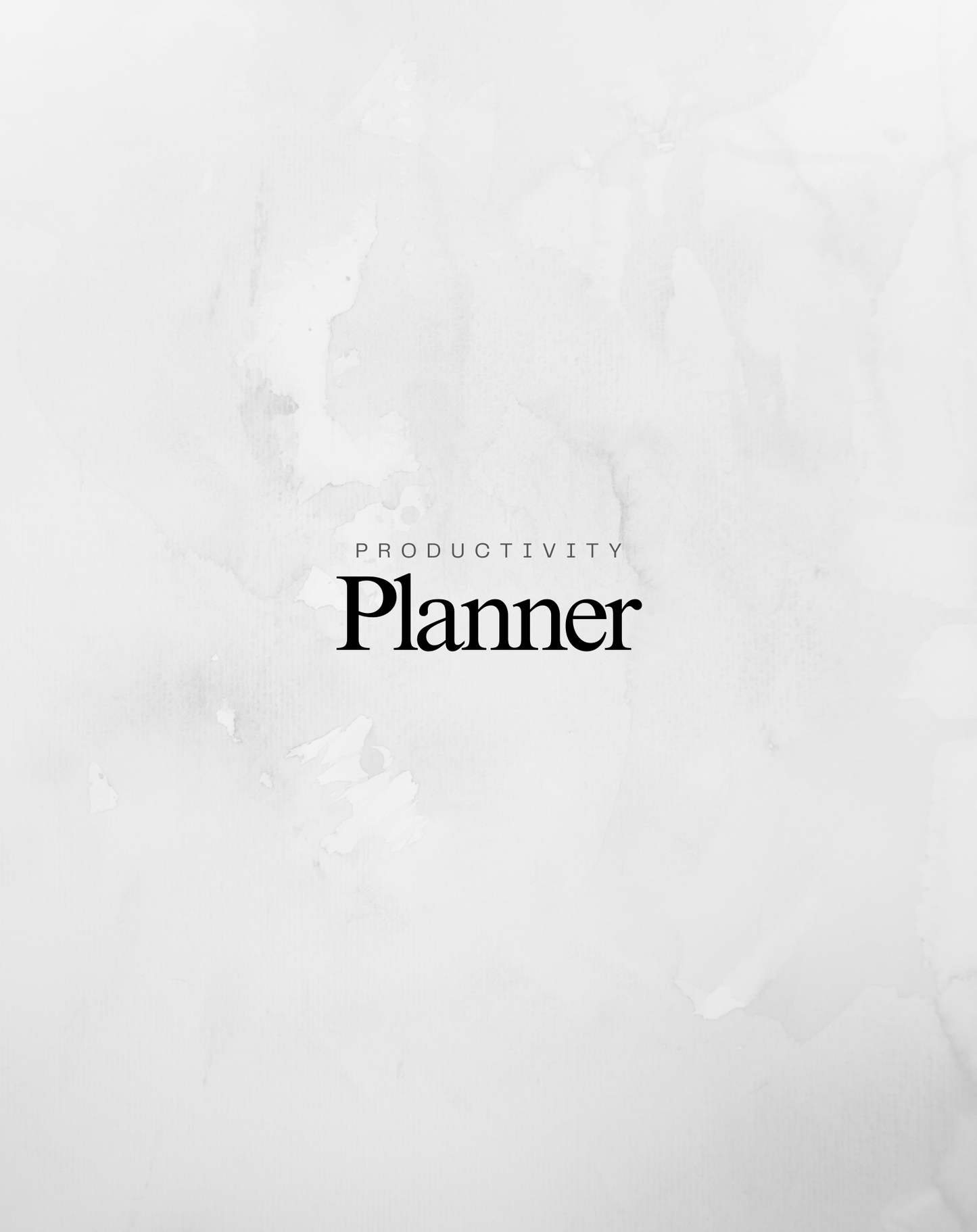 Minimalist Productivity Planner