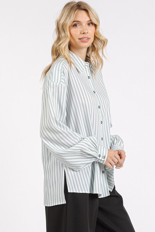 Long Sleeve Striped Shirt