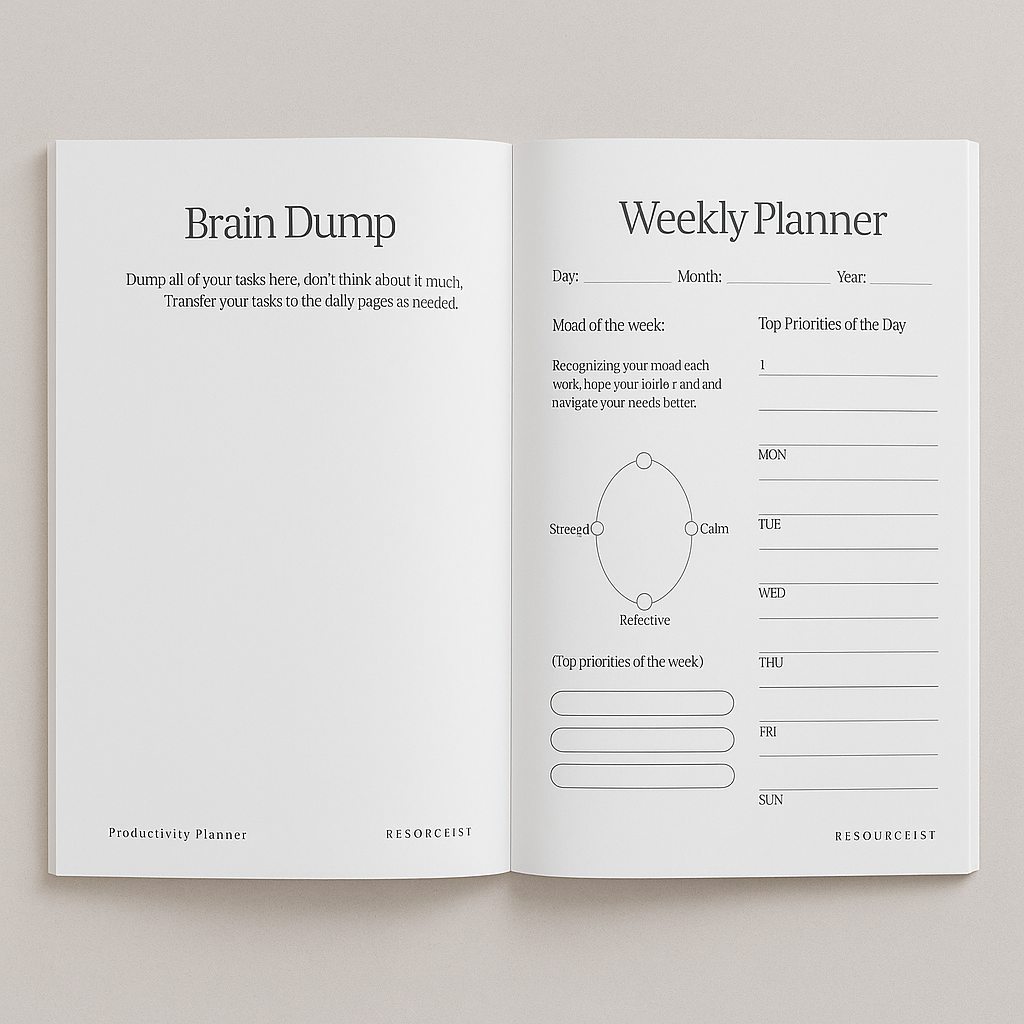 Minimalist Productivity Planner