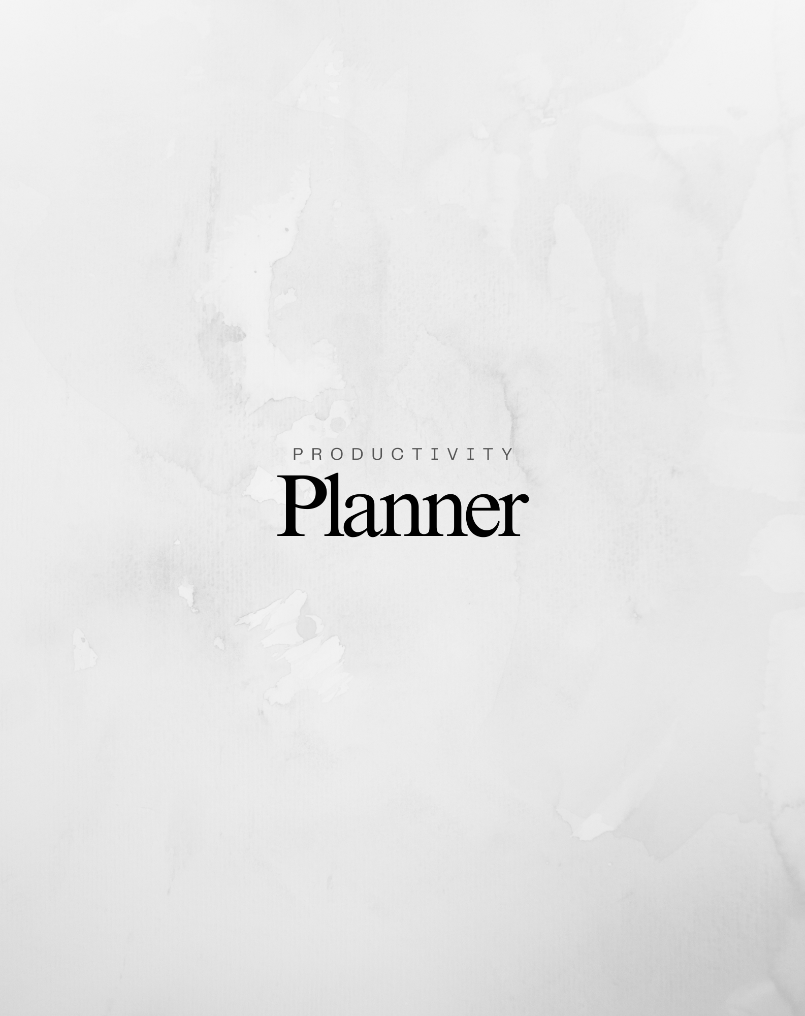 Minimalist Productivity Planner