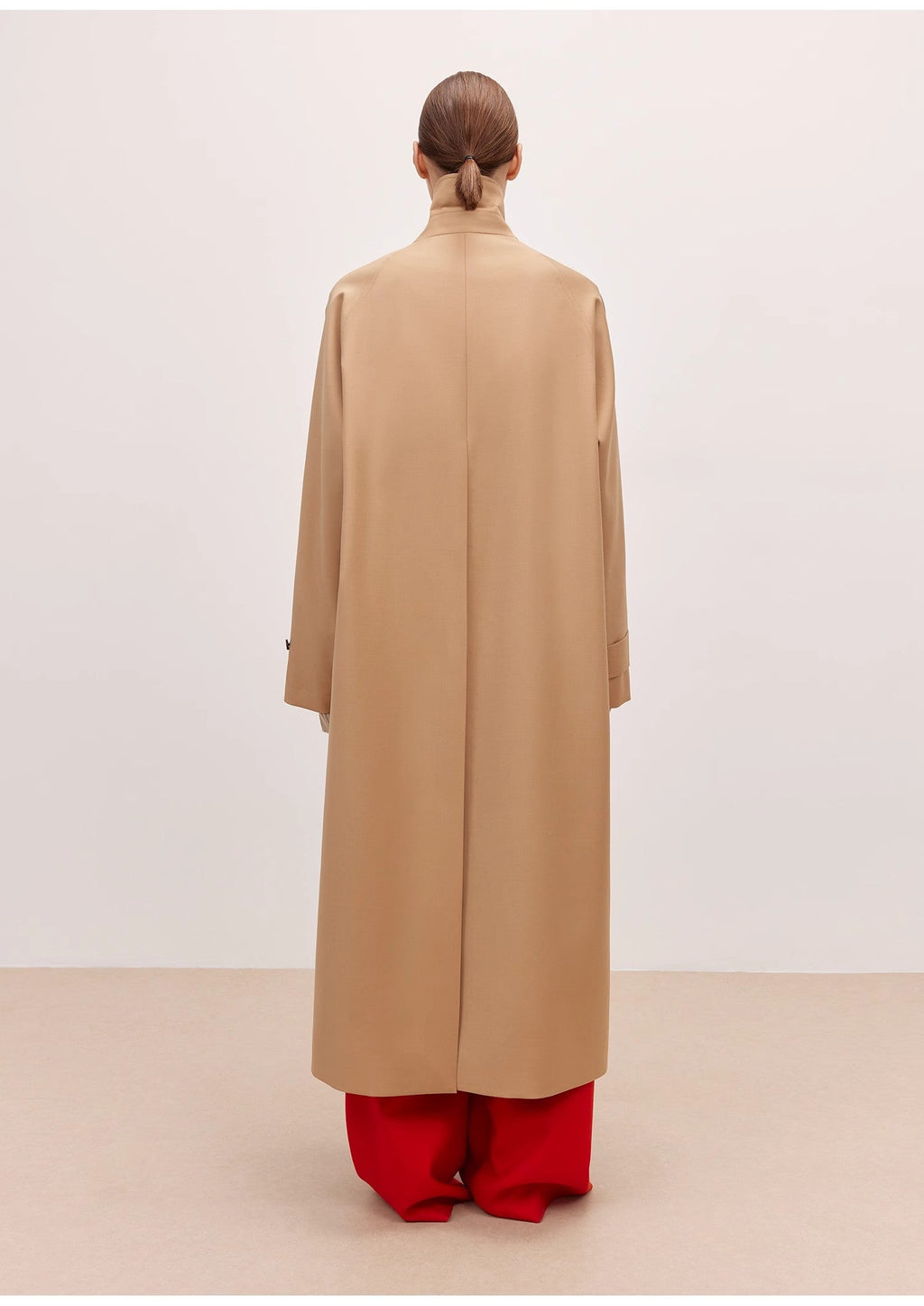 Trench Coat Mid-Length Wool Blend Petite