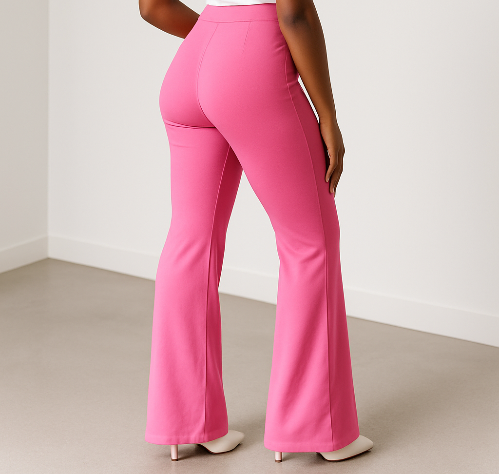 High Waist Straight Leg Pants