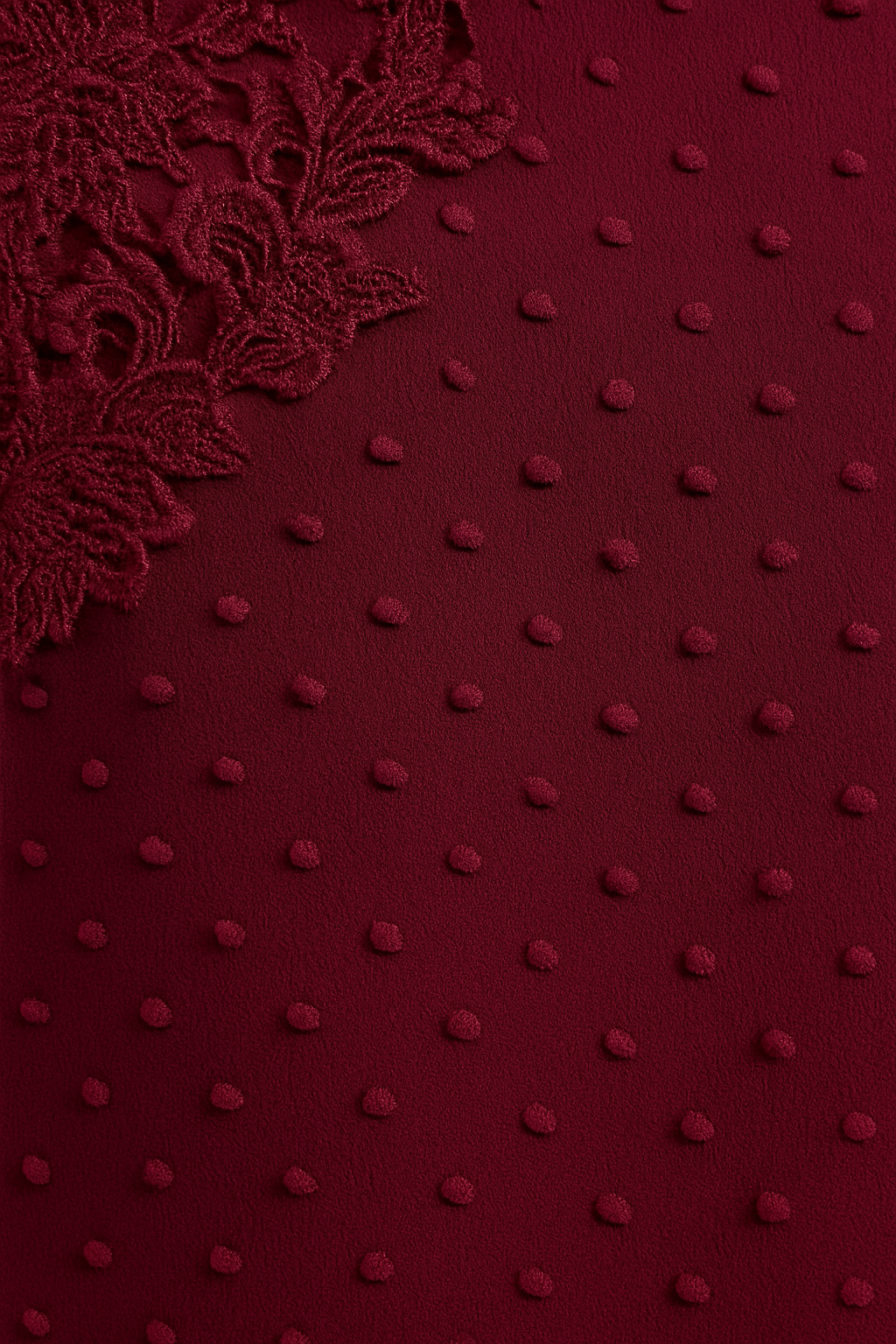 Crochet Tassel Tie Neck Long Sleeve Blouse