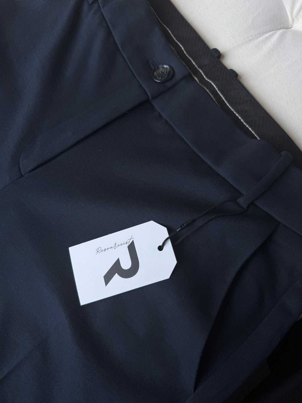 Navy Straight Leg Pants