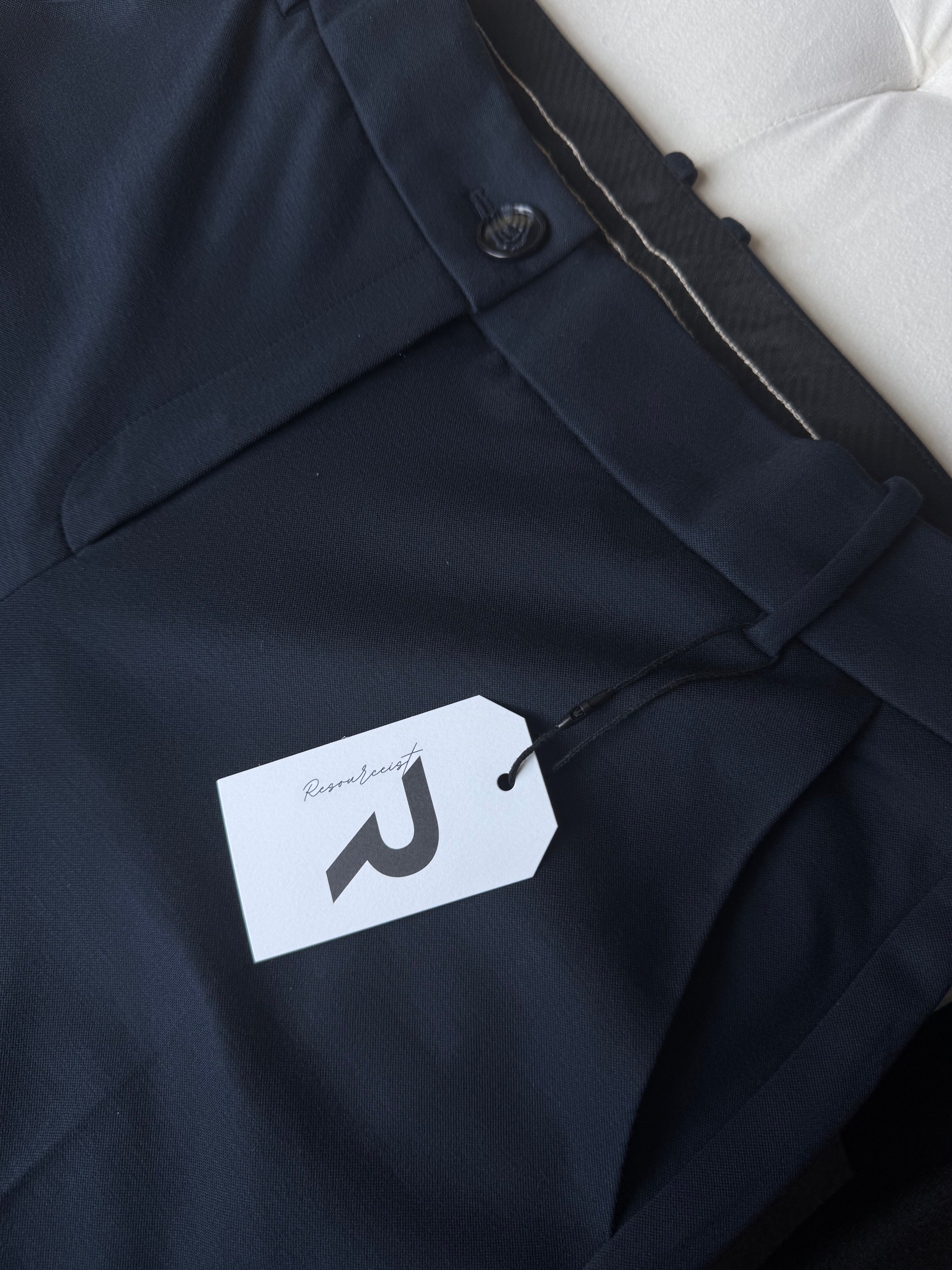 Navy Straight Leg Pants