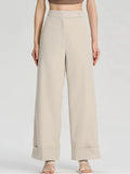 Wide Leg Beige Pants