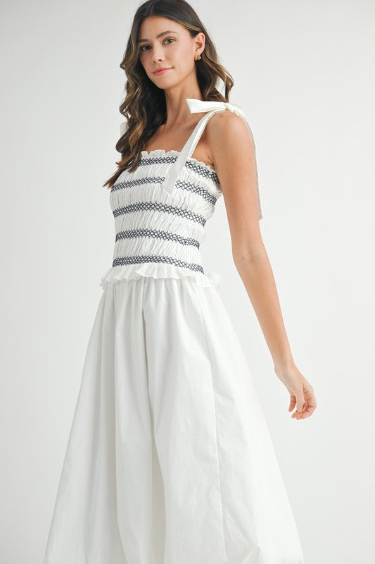 Bodice Bubble Midi Dress