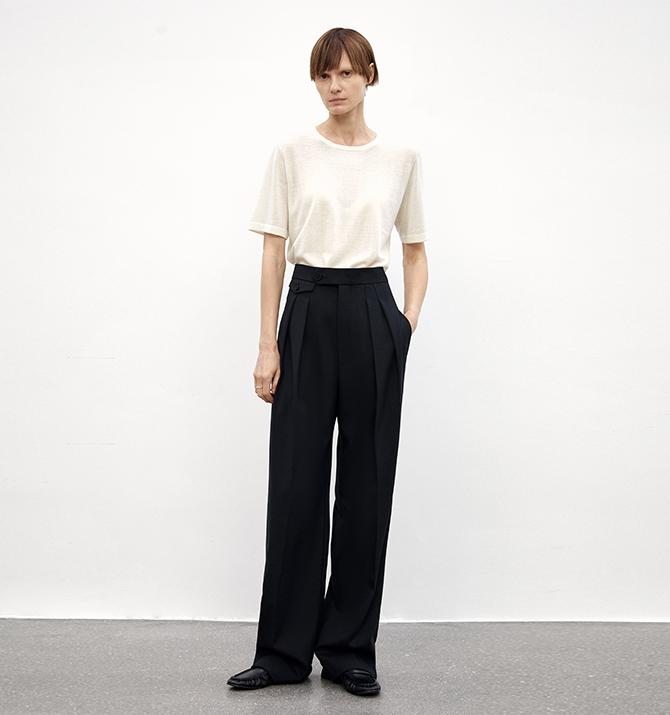 High-Waisted Slimming Suit Pants for Women
