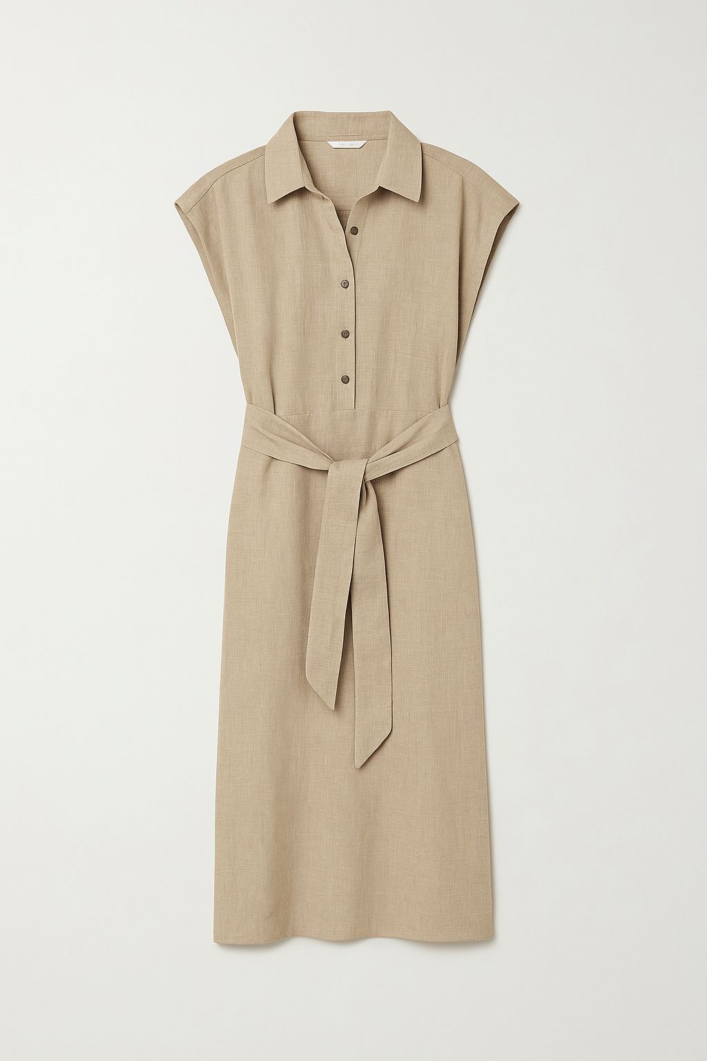 Linen Side Slit dress