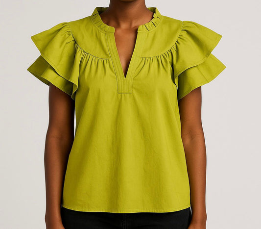 Frill Short Sleeve Shirt