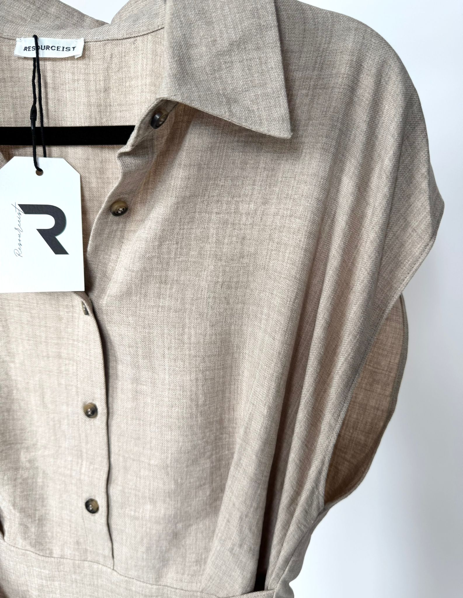 Linen Side Slit dress