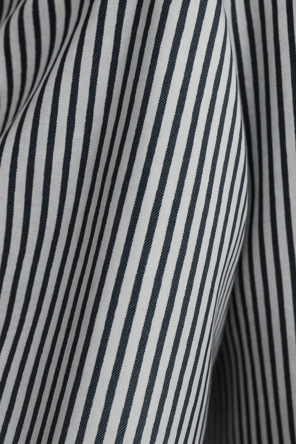 Stripe Lace Puff Shirt